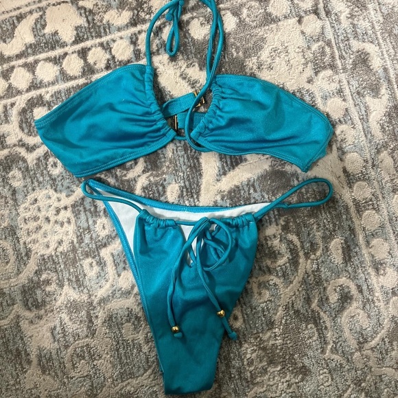 $180+ Vanilla Swim bikini set in S -emerald - Picture 4 of 5